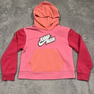 Nike Air Jordan‎ Jump Man Hoodie Girl's L Pink Athletic Basketball 12-13 Years